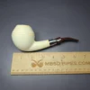 Fikri Baki Smooth Rhodesian w/ Cumberland Estate Block Meerschaum Pipe, Turkish Estates - Image 9