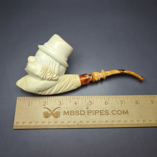 Servi Meerschaum Magnum Clown Estate Block Meerschaum Pipe, Turkish Estates - Image 9