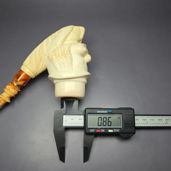 Servi Meerschaum Magnum Clown Estate Block Meerschaum Pipe, Turkish Estates - Image 10