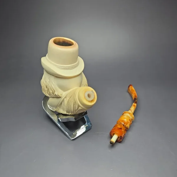 Servi Meerschaum Magnum Clown Estate Block Meerschaum Pipe, Turkish Estates - Image 11