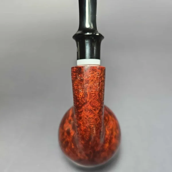 Bjarne Smooth Bent Apple w/ Ivorite Estate Briar Pipe, Unsmoked, 9mm - Image 8