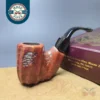 JM Boswell 2001 Spot Carved Oom Paul Estate Briar Pipe, American Estates