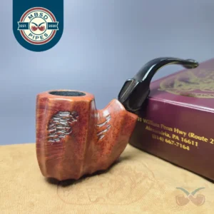 JM Boswell 2001 Spot Carved Oom Paul Estate Briar Pipe, American Estates