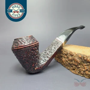 Peterson Kinsale XL26 Rusticated Stack Bulldog Estate Briar Pipe, Irish Estates