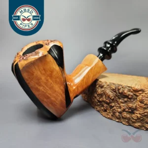 Nording Spiral Natural Smooth Freehand Estate Briar Pipe, Unsmoked