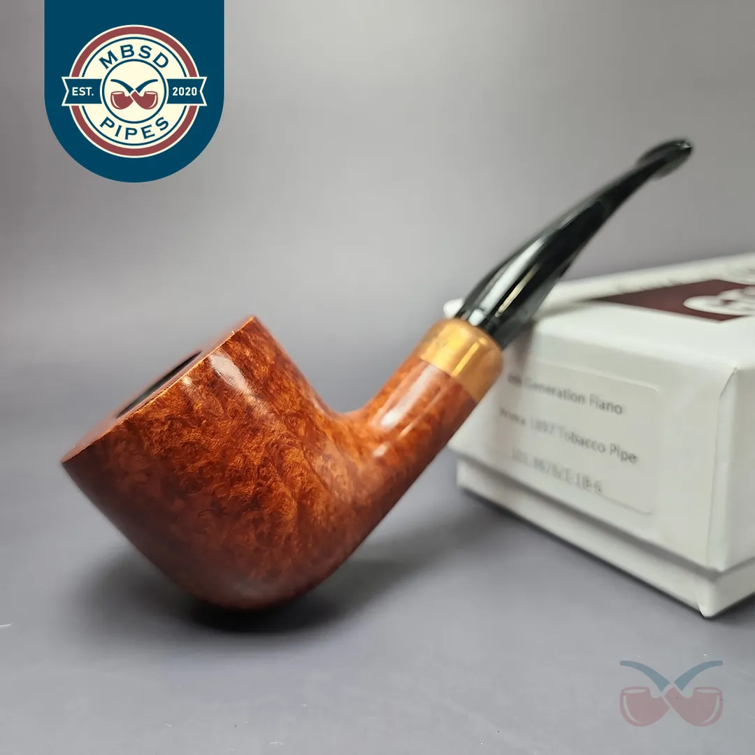 4th Generation (by Ascorti) Forza Fiano 1897 Smooth Dublin Estate Briar Pipe, Unsmoked