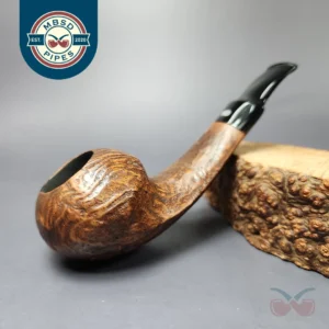 Chacom Oscar by Tom Eltang Sandblasted Apple Estate Briar Pipe, Unsmoked