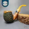 Pascucci Partially Rusticated Brandy Estate Briar Pipe, Unsmoked