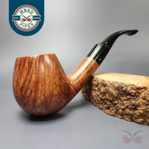 Faaborg Flame Grain B XL Smooth Brandy Estate Briar Pipe, Danish Estates, 9mm