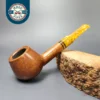 Savinelli Miele 344 KS Smooth Brandy Estate Briar Pipe, Italian Estates, 6mm