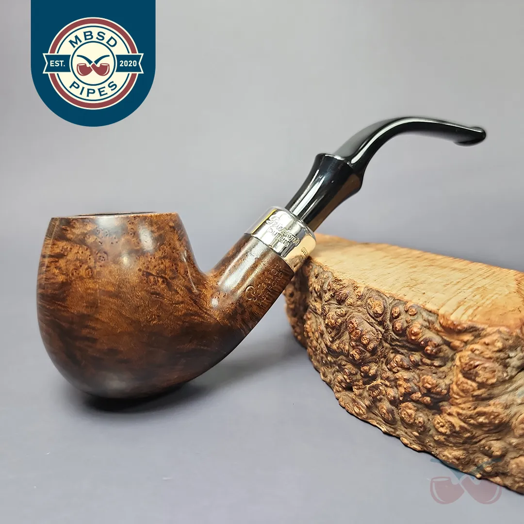 Peterson 2016 Ashford 68 Smooth Bent Billiard Estate Briar Pipe, Irish Estates