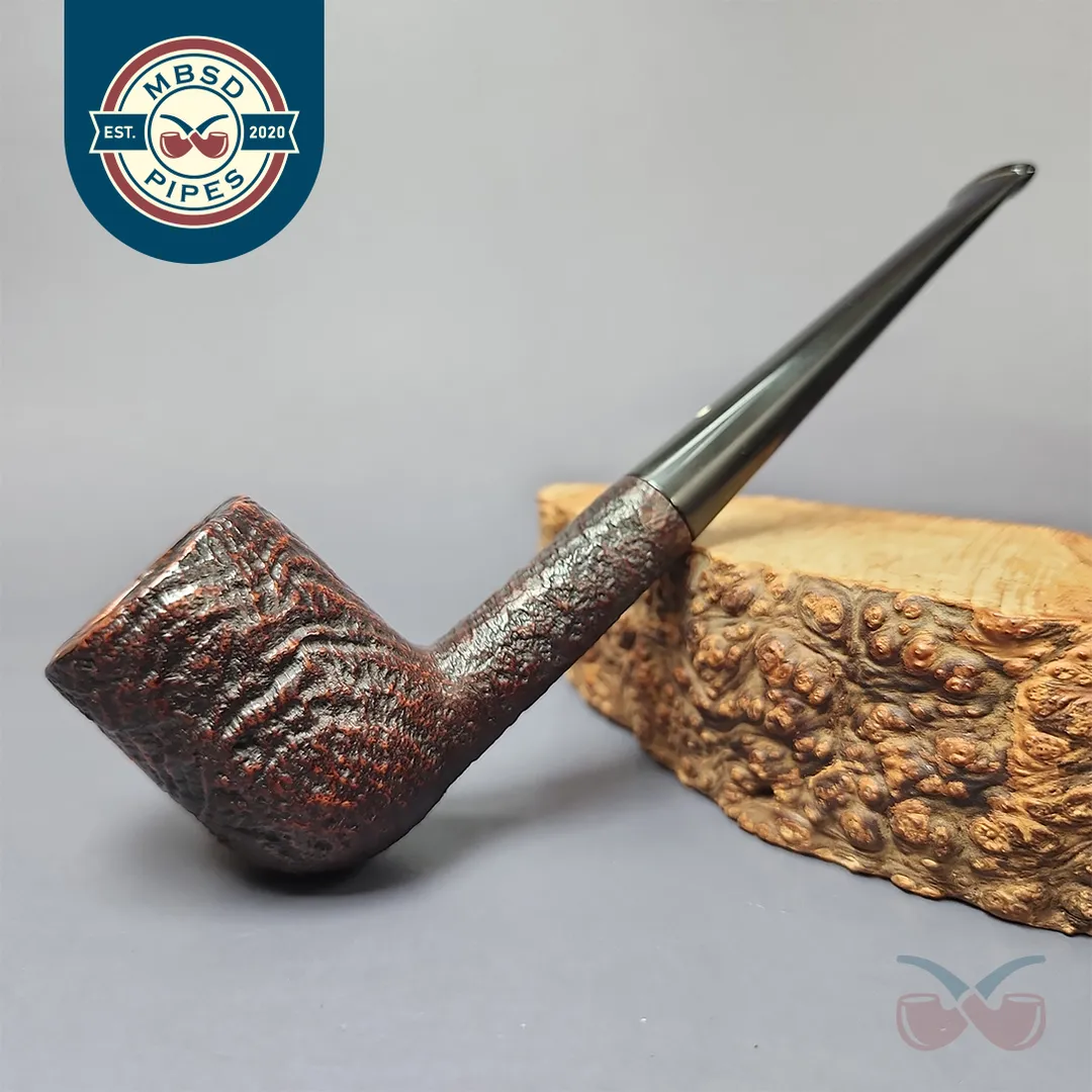 Dunhill 1960 Shell Briar 251 Sandblasted Billiard Estate Briar Pipe, English Estates