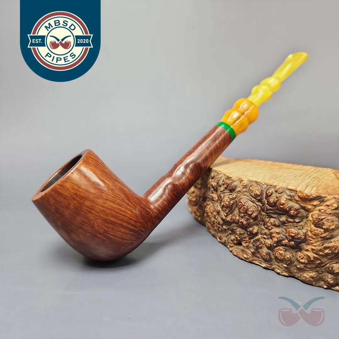 Edward's Smooth Lovat w/ Acrylic Estate Briar Pipe, American Estates