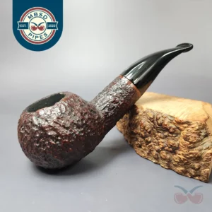 Savinelli Sitting 320 KS Rusticated Author Estate Briar Pipe, Italian Estates