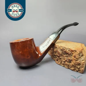 Sasieni 4 Dot Walnut 55 Smooth Bent Pot Estate Briar Pipe, English Estates