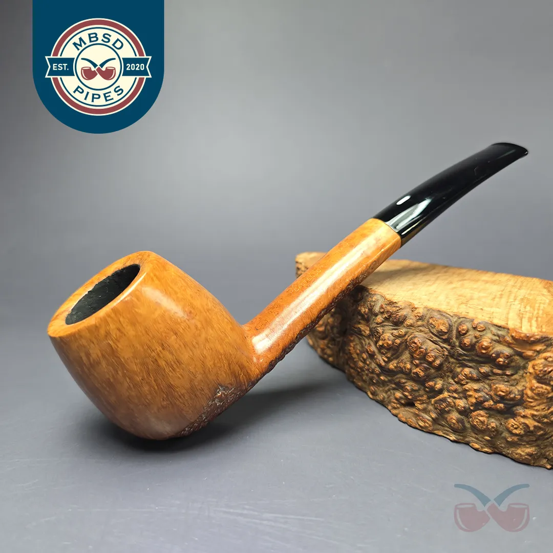 Castello "Castello" 2K Partially Rusticated Canadian Estate Briar Pipe, Italian Estates