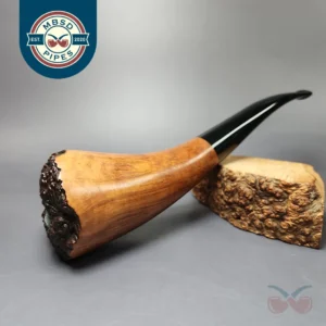 Randy Wiley 1991 Patina 99 Magnum Smooth Horn Estate Briar Pipe, Unsmoked