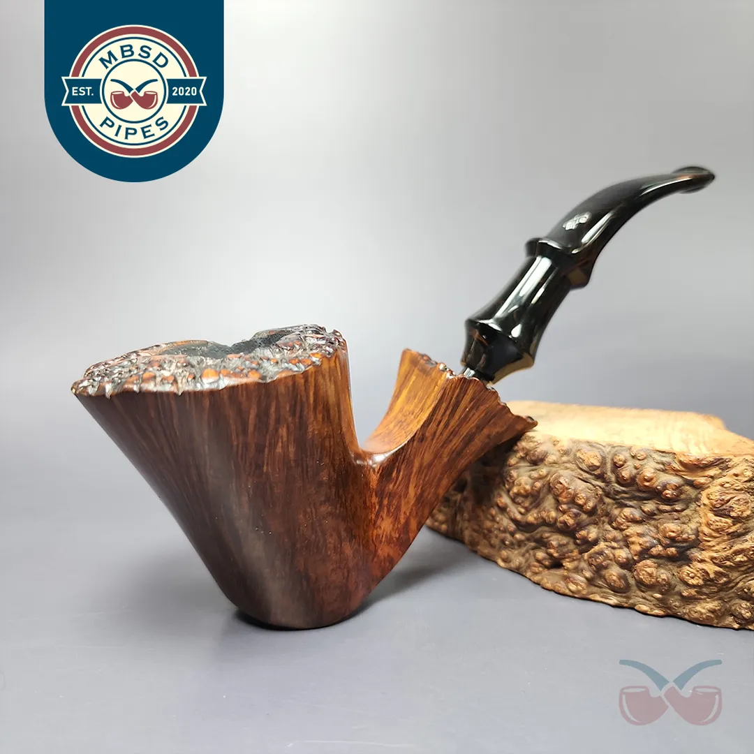 Preben Holm Rungsted Norseman XL Smooth Freehand Estate Briar Pipe, Unsmoked
