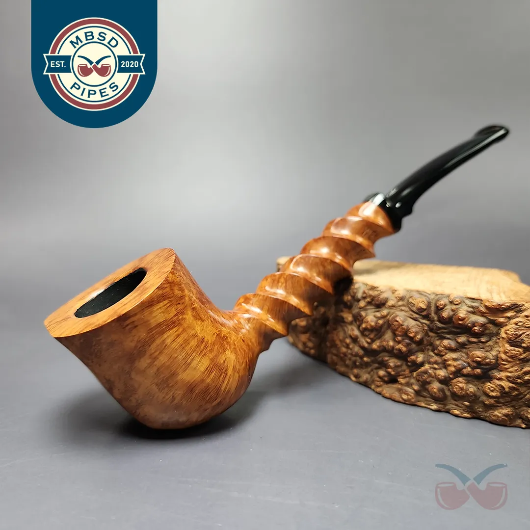 Preben Holm Wengholt Collector 400 Smooth Spiral Billiard Estate Briar Pipe, Unsmoked
