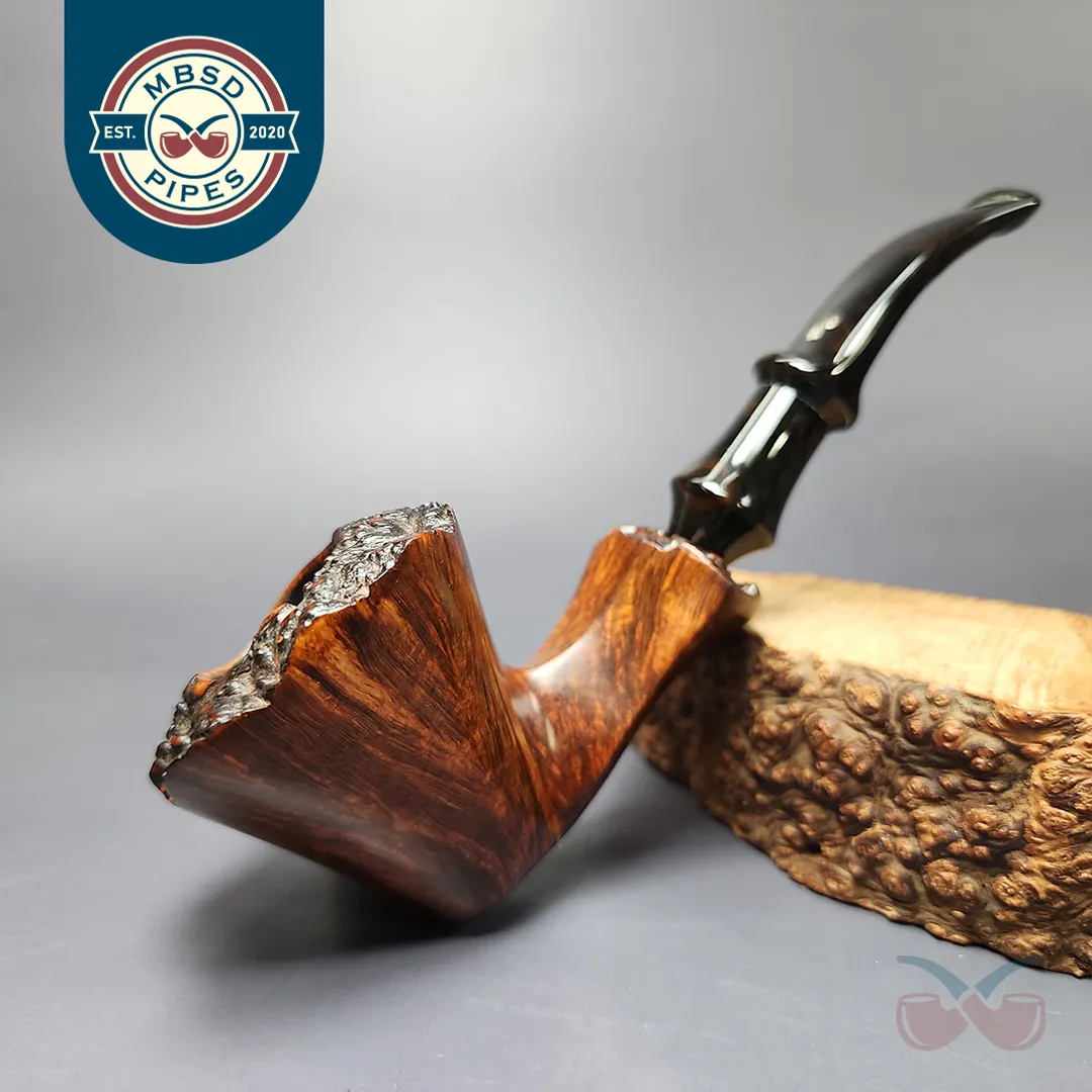 Preben Holm Rungsted Seafarer Smooth Freehand Estate Briar Pipe, Unsmoked