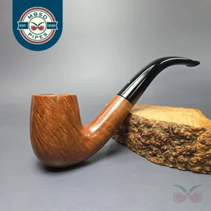 Dunhill 1975 Root Briar 120 (Large) Smooth Bent Billiard Estate Briar Pipe, English Estates