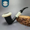Butz Choquin Calabash Sandblasted w/Acrylic Estate Briar Pipe, Unsmoked, 9mm