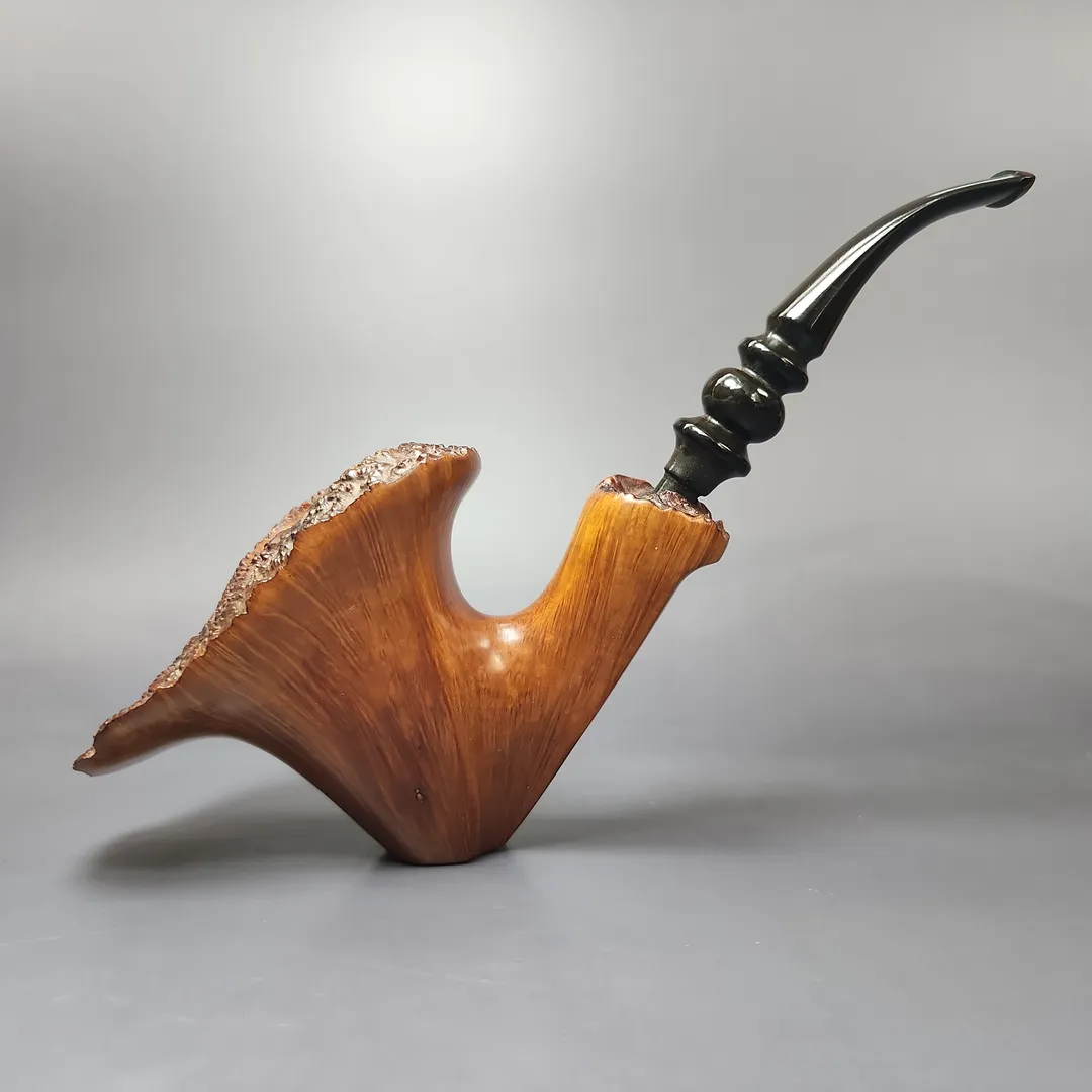CW Gray 81 XL Smooth Freehand Sitter Estate Briar Pipe, Unsmoked - Image 2