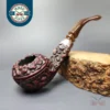 Jobey Perlato 200 Rusticated Bulldog Estate Briar Pipe, American Estates
