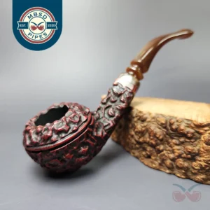 Jobey Perlato 200 Rusticated Bulldog Estate Briar Pipe, American Estates