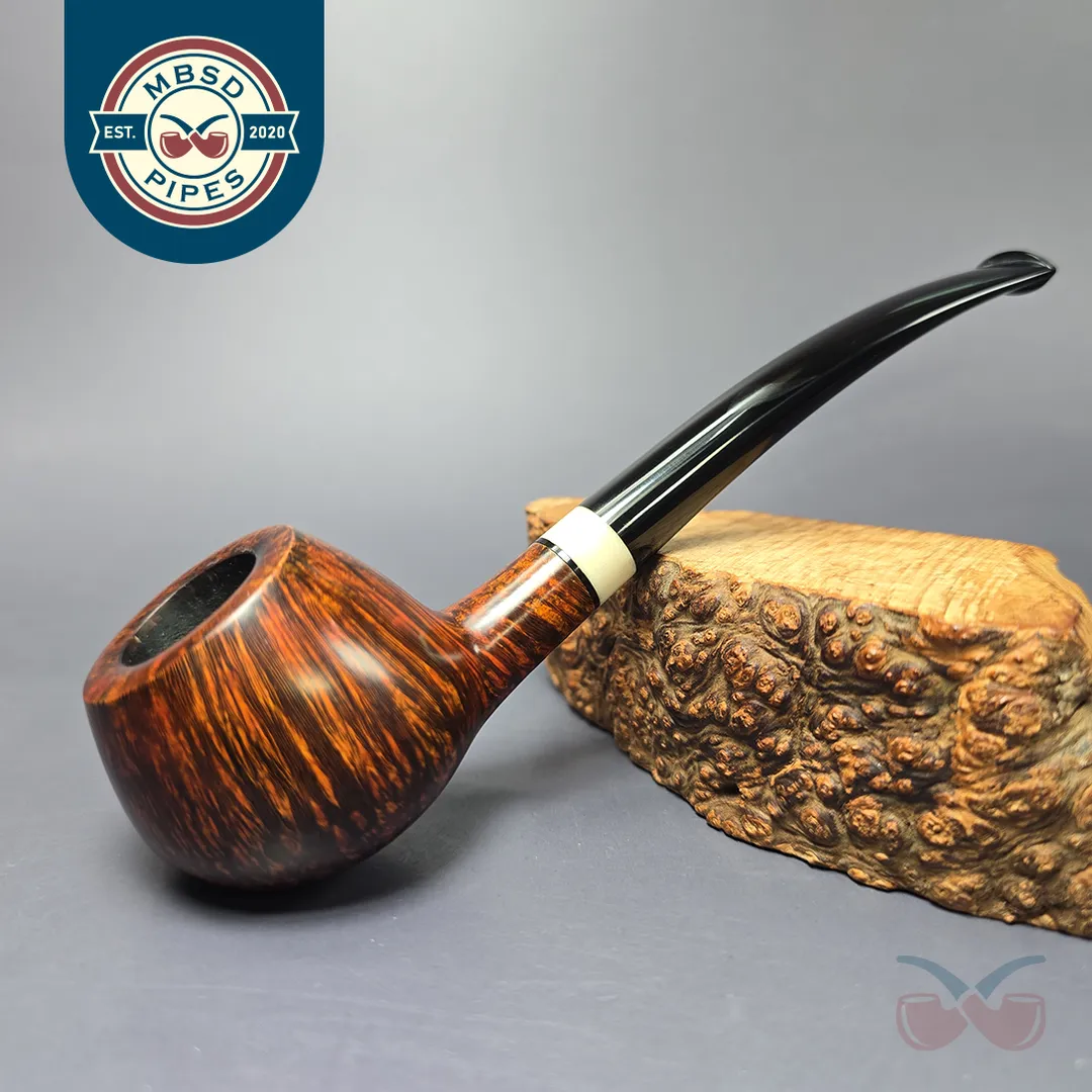 Davide Iafisco Smooth Prince w/ Antler Estate Briar Pipe, Italian Estates
