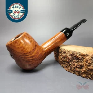 Design Berlin XL Spot Carved Billiard Estate Briar Pipe, Unsmoked, 9mm