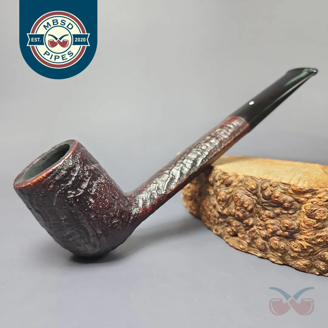 Dunhill 1978 Shell Briar 61091 Sandblasted Canadian Estate Briar Pipe, English Estates