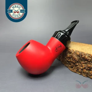 Al Pascia Curvy Red 02 Smooth Apple Reverse Calabash Estate Pipe, Unsmoked, 9mm