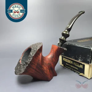 Preben Holm Fancy Matt (C5) XL Smooth Freehand Sitter Estate Briar Pipe, Unsmoked