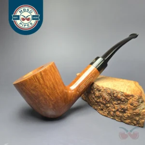 James Upshall G Grade ExL Smooth Bent Dublin Estate Briar Pipe, Unsmoked