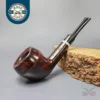 BBB Filter Deluxe D 7268 Smooth Rhodesian Estate Briar Pipe, Unsmoked, 6mm