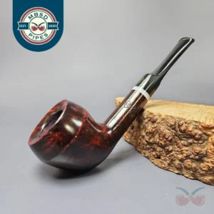 BBB Filter Deluxe D 7268 Smooth Rhodesian Estate Briar Pipe, Unsmoked, 6mm