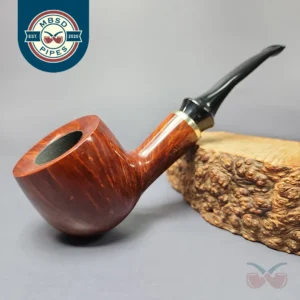 Vauen 3314 Smooth Pot w/ Brass Estate Briar Pipe, Unsmoked, 9mm