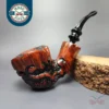 Nording Moss Partially Rusticated Freehand Estate Briar Pipe, Unsmoked
