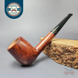 BST (Todd Bannard) One Foot Grade Smooth Billiard w/ Horn Estate Briar Pipe, Unsmoked