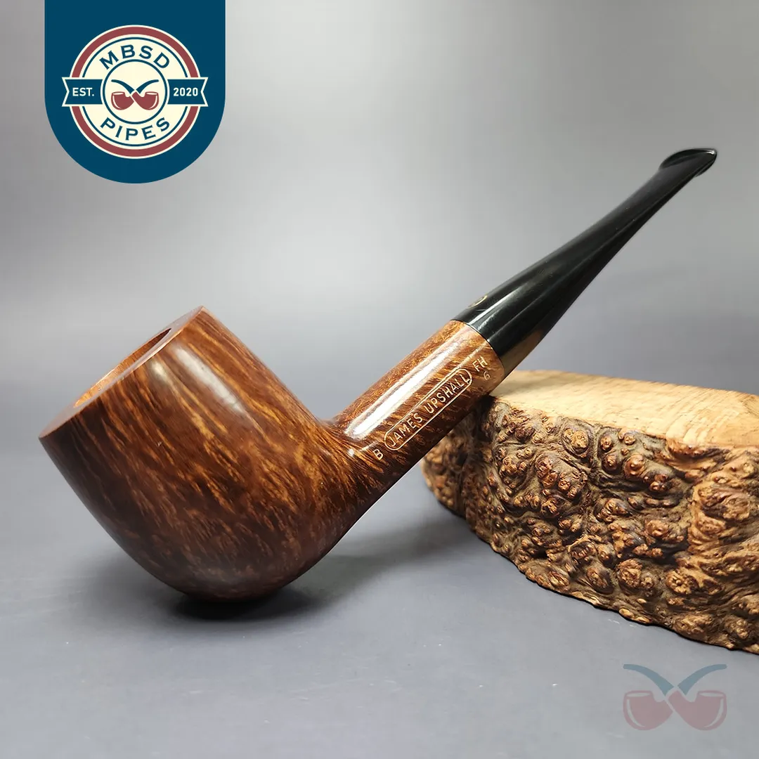James Upshall B Grade Group 6 Smooth Billiard Estate Briar Pipe, Unsmoked