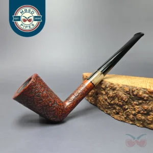 Herriot Pipes Partially Sandblasted "Arne Jacobsen" Dublin w/ Horn Estate Briar Pipe, Unsmoked