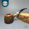 Vauen Venti 3 Partially Rusticated Sitter Estate Briar Pipe, Unsmoked, 9mm