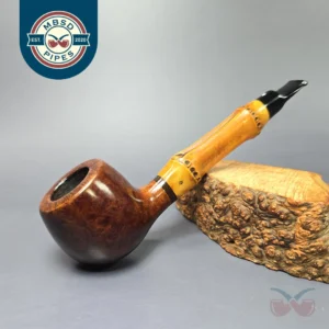 Dunhill 1986 Root Briar 5161 Smooth Apple w/ Bamboo Estate Briar Pipe, English Estates