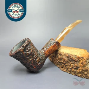 Caminetto Business 131 KS Rusticated Dublin Estate Briar Pipe, Italian Estates
