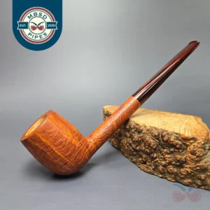 Wolff Pipes "Karamel" Sandblasted Billiard w/ Cumberland Handmade Briar Pipe, New