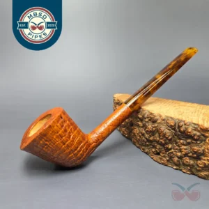 Wolff Pipes "Icarus" Sandblasted Dublin Handmade Strawberry Briar Pipe, New