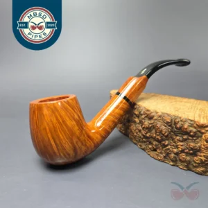 Savinelli New Art 603 Smooth Bent Billiard Estate Briar Pipe, Unsmoked, 6mm