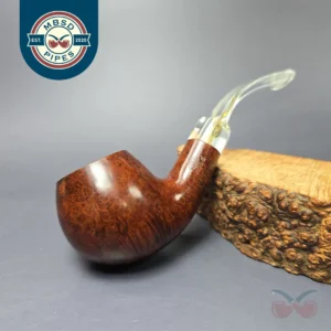 GBD Rose Collector 9633 Smooth Apple w/ Perspex Estate Briar Pipe, English Estates