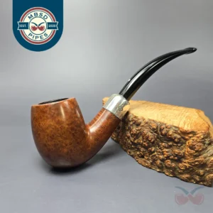 Dunhill 1971 Root Briar 101 Bent Billiard w/ Silver Estate Briar Pipe, English Estates